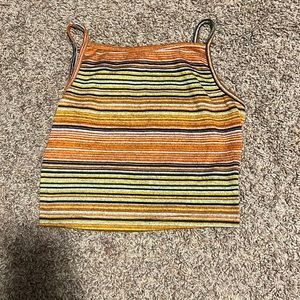 Multi Color striped tank top